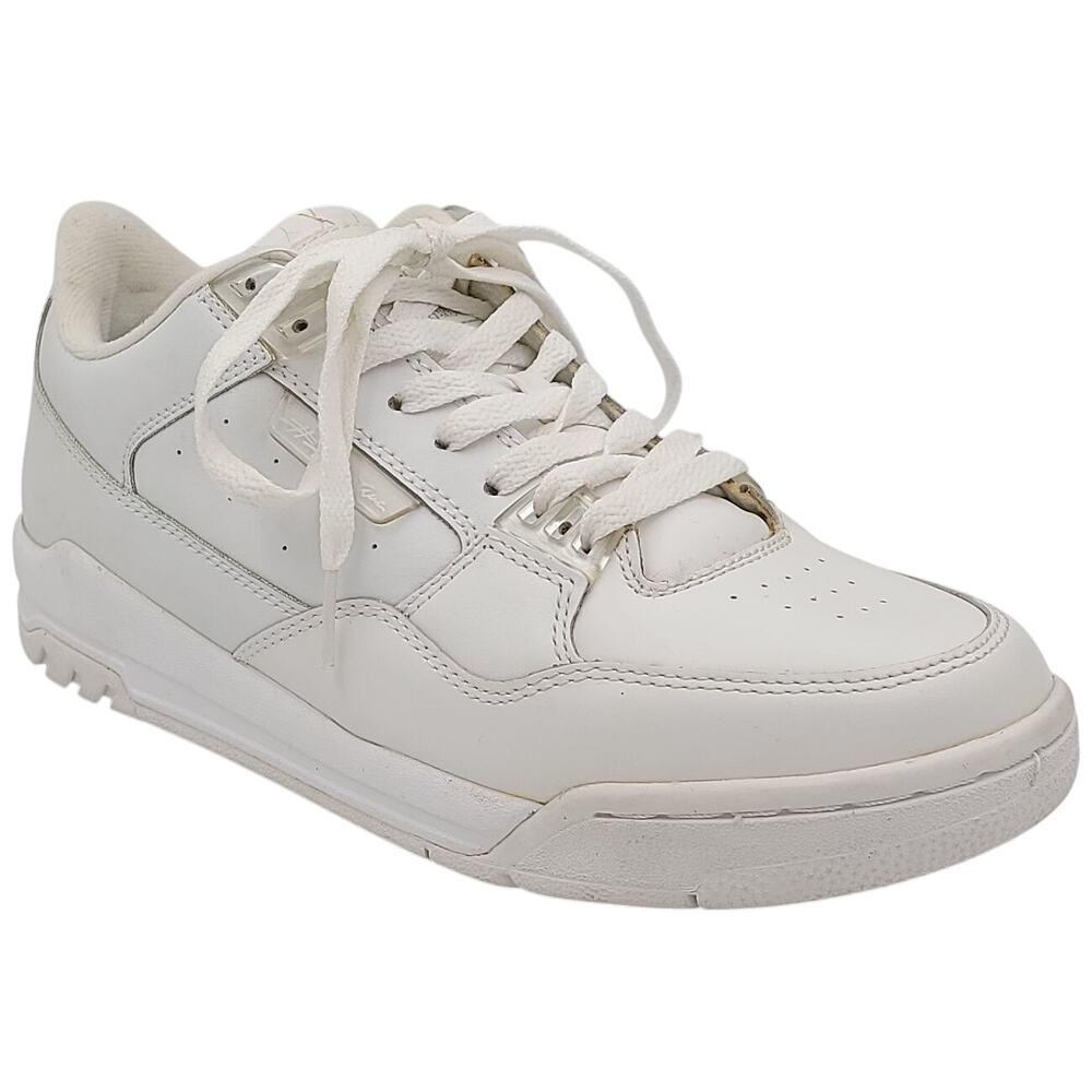 Lugz Boys #1 Stunna 100 Low Top Basketball Sneakers Size US 7D White Leather